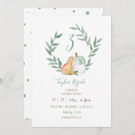 Fall Themed Woodland Geburtstagsfeier Einladung