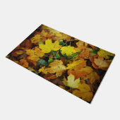 Fall-Themenorientierte Tür-Matte - goldenes Fußmatte (Schrägansicht)