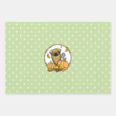 Fall Tibetischer Spaniel (braun) Dog Pumpkins Nied Geschenkpapier Set (Vorderseite 2)