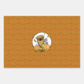 Fall Tibetischer Spaniel (braun) Dog Pumpkins Nied Geschenkpapier Set (Vorderseite 3)