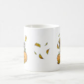 Fall Tibetischer Spaniel (braun) Dog Pumpkins Nied Kaffeetasse (Mittel)
