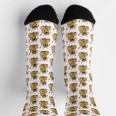 Fall Tibetischer Spaniel (braun) Dog Pumpkins Nied Socken (Oben)