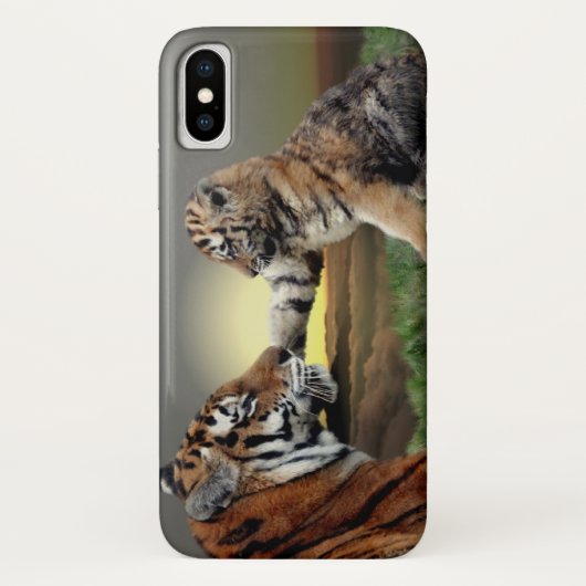 Fall Tiger und Cub iPhone X Case-Mate iPhone Hülle (Rückseite)