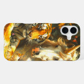 Fall Tiger und Unicorn iPhone Hülle (Rückseite (Horizontal))