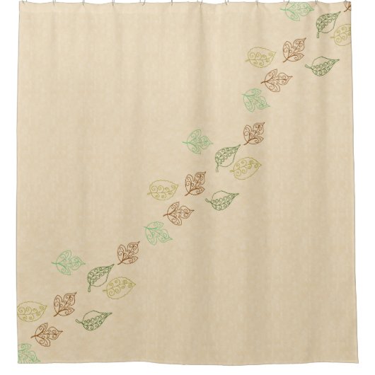 Fall Time Bad Set, Anpassen! Duschvorhang (Vorderseite)