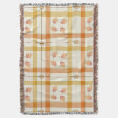 Fall Time Bad Set, kariertes Design Decke (Vorderseite Vertikal)