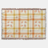 Fall Time Bad Set, kariertes Design Decke (Vorderseite)