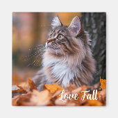 Fall Time Cat Magnet (Vorne)