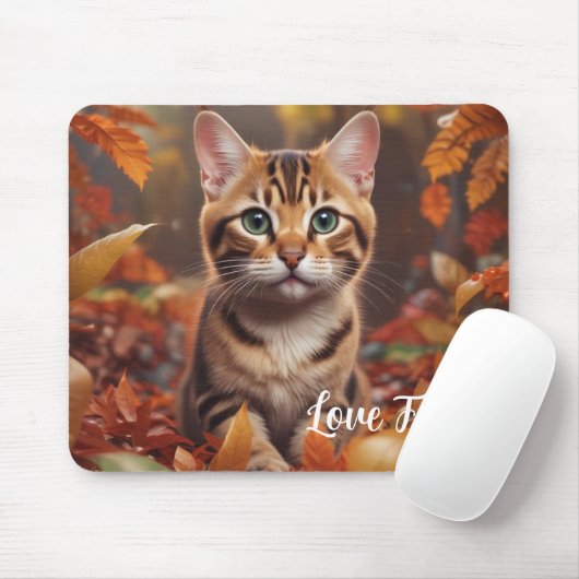 Fall Time Cat Mousepad (Mit Mouse)