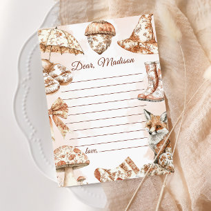 Fall Toile De Jouy Kapsel - Hinweis-Karte Einladung