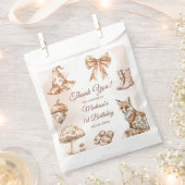 Fall Toile De Jouy Woodland Theme Birthday Party Geschenktütchen (Ausgeschnitten)
