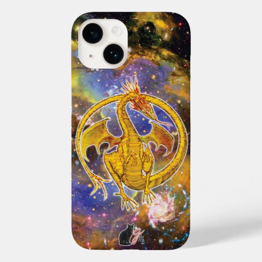 Fall Topaz Cosmic Dragon Case-Mate iPhone Hülle (Rückseite)