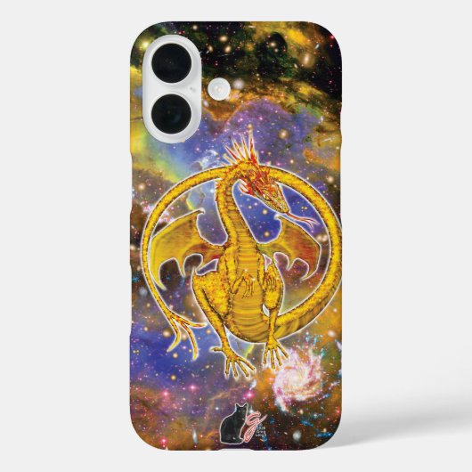 Fall Topaz Cosmic Dragon Case-Mate iPhone Hülle (Rückseite)