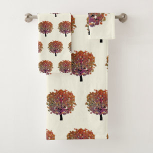 Fall Tree Badhandtuch Set