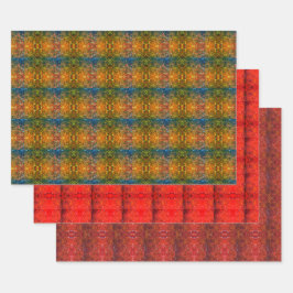 Fall Tree-Bild | Spiegelung | Schleifpapier Geschenkpapier Set