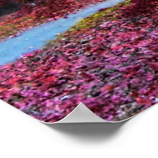 Fall Tree Landschaft Poster (Ecke)