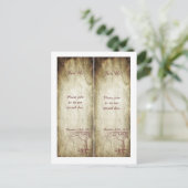 Fall Tree-Lesezeichen Save the Date Ankündigungspostkarte (Stehend Vorderseite)