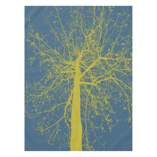 Fall Tree-Silhouette Tischdecke (Vorderseite)