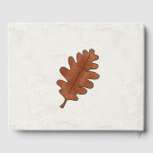 Fall Tree Wedding Guest Book Gästebuch (Rückseite)