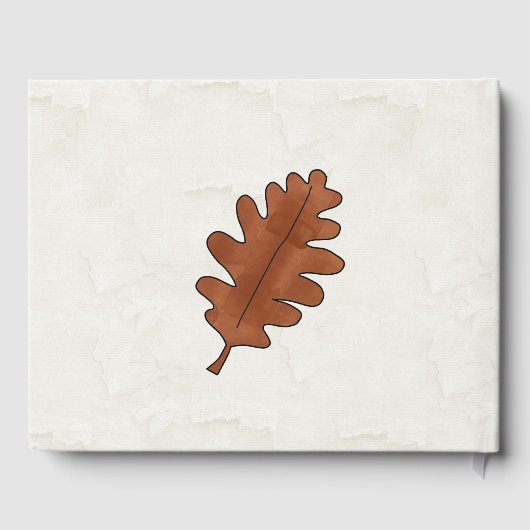 Fall Tree Wedding Guest Book Gästebuch (Rückseite)