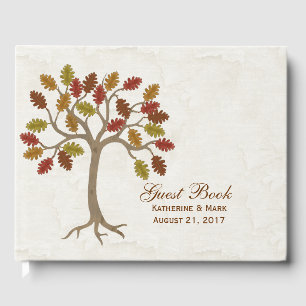 Fall Tree Wedding Guest Book Gästebuch