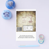 Fall Tree Wedding Large Candy Bar Wrap Flyer (Einzeln)
