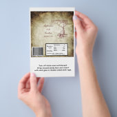 Fall Tree Wedding Large Candy Bar Wrap Flyer (Handgriff)