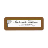 Fall Tree Wedding Return Address Label (Vorne)