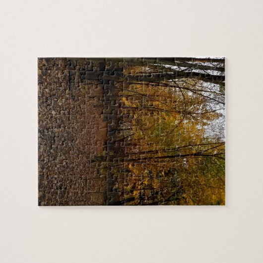 Fall Trees at Sunset Taylor Michigan Puzzle (Horizontal)