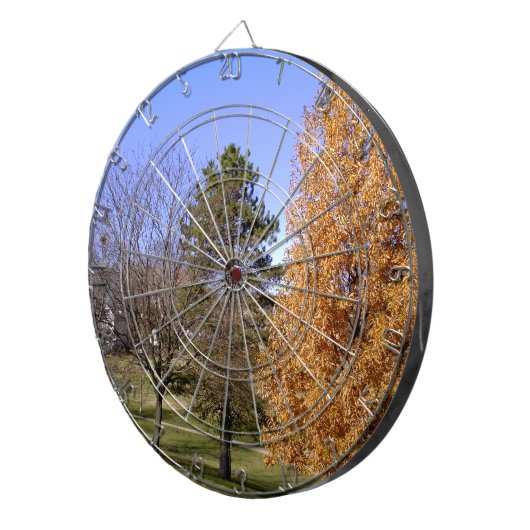 Fall Trees Dartscheibe (Vorderseite rechts)