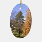 Fall Trees Keramik Ornament (Links)