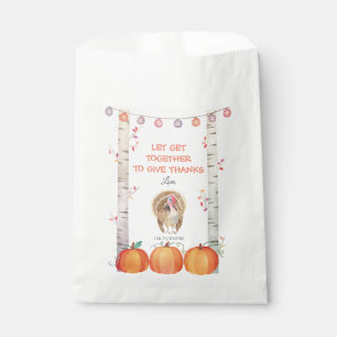 Fall Trees Pumpkins Türkei Erntedank Party Geschenktütchen
