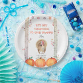 Fall Trees Pumpkins Türkei Erntedank Party Pappteller (Party)