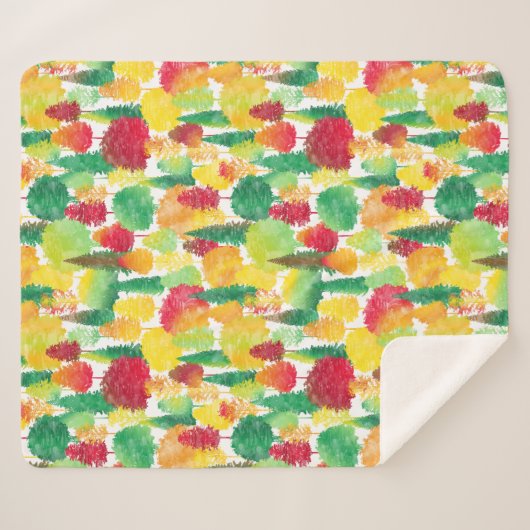 Fall Trees Sherpadecke (Vorderseite (Horizontal))