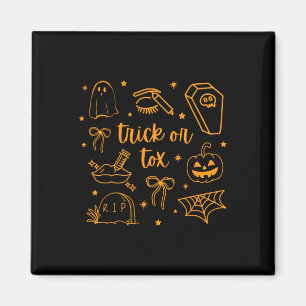 Fall Trick oder Tox Botox Halloween ästhetische Kr Magnet