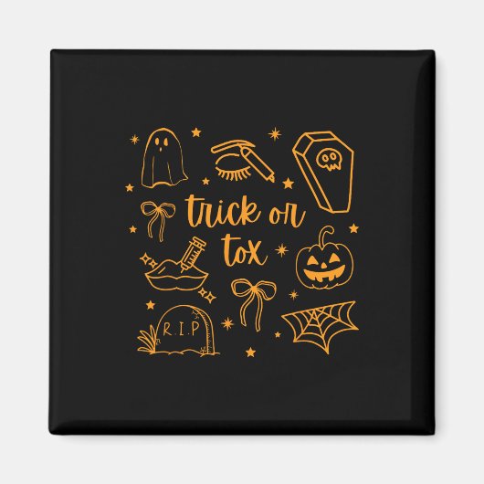 Fall Trick oder Tox Botox Halloween ästhetische Kr Magnet (Vorne)