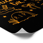 Fall Trick oder Tox Botox Halloween ästhetische Kr Poster (Ecke)