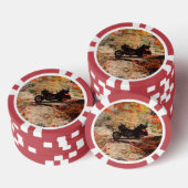 Fall Trike Divot Tool Flaschenöffner mit Marker Pokerchips (Stapel)