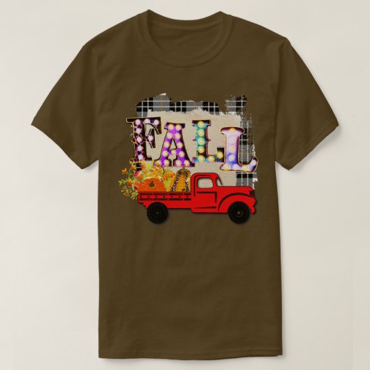 Fall Truck Design T-Shirt (Design vorne)