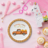 Fall Truck Geburtstagsplatte Pappteller (Party)