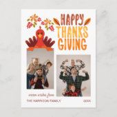 Fall Türkei glücklich Ernst Ernst 2 Fotos Postkarte (Vorderseite)