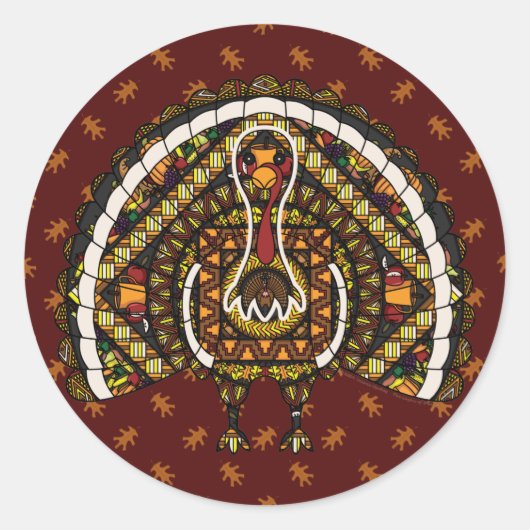Fall Turkey Sticker (Vorderseite)