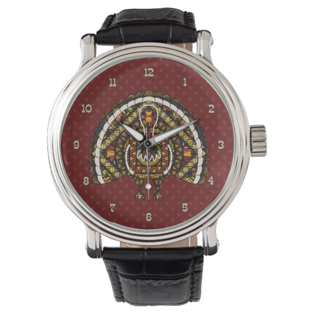 Fall Turkey Watch Armbanduhr (Vorderseite)