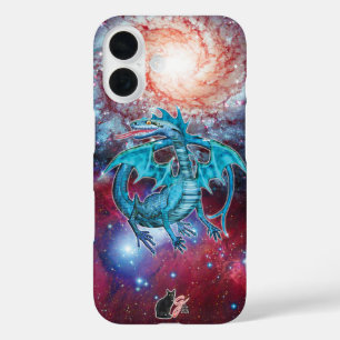 Fall Turquoise Cosmic Dragon Case-Mate iPhone 16 Hülle