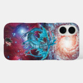 Fall Turquoise Cosmic Dragon Case-Mate iPhone Hülle (Rückseite (Horizontal))