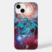 Fall Turquoise Cosmic Dragon Case-Mate iPhone Hülle (Rückseite)