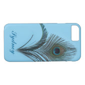 Fall Turquoise Peacock iPhone 7 Case-Mate iPhone Hülle (Rückseite (Horizontal))