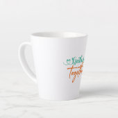 Fall Typografy Design - Herbst zusammenbringen Milchtasse (Linke Ecke)