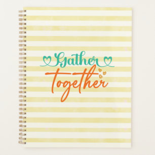 Fall Typografy Design - Herbst zusammenbringen Planer