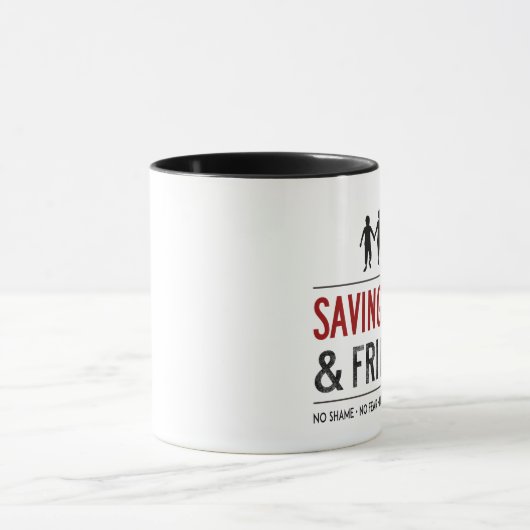 Fall u. Freunde retten Logo-Tasse Tasse (Zentrum)